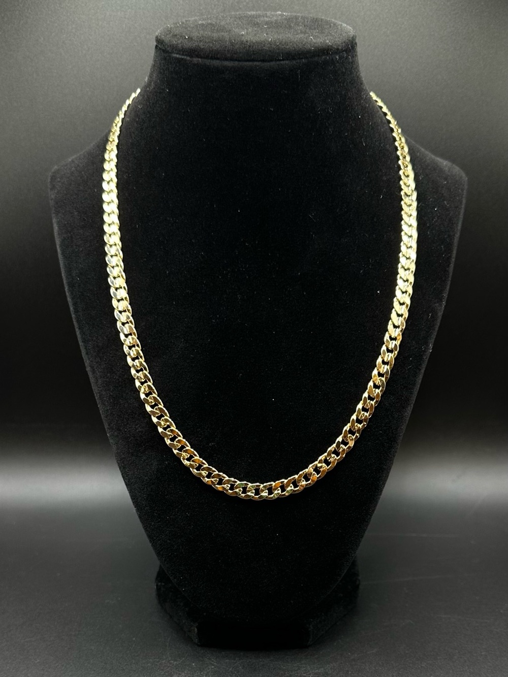 14K Yellow Gold Finish Miami Cuban Link Chain - 20”